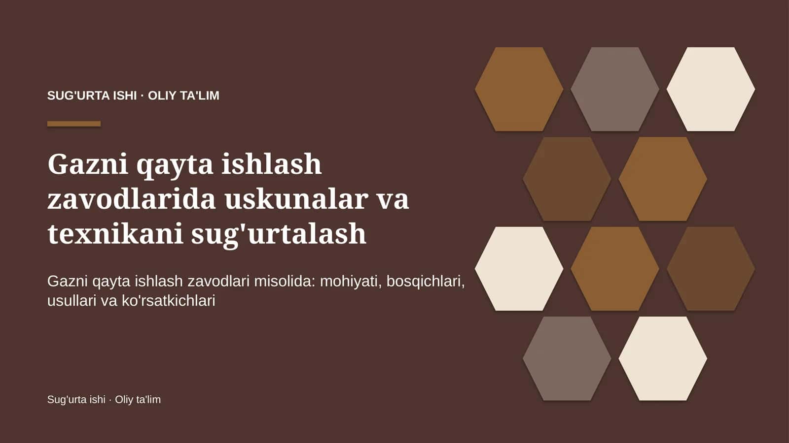 gazni qayta ishlash zavodlarida uskunalar va texnikani sug'urtalash 8093 1