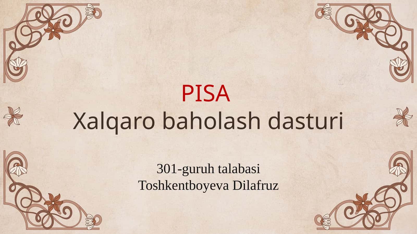 Xalqarooʻquvchilarnibaholashdasturi 1