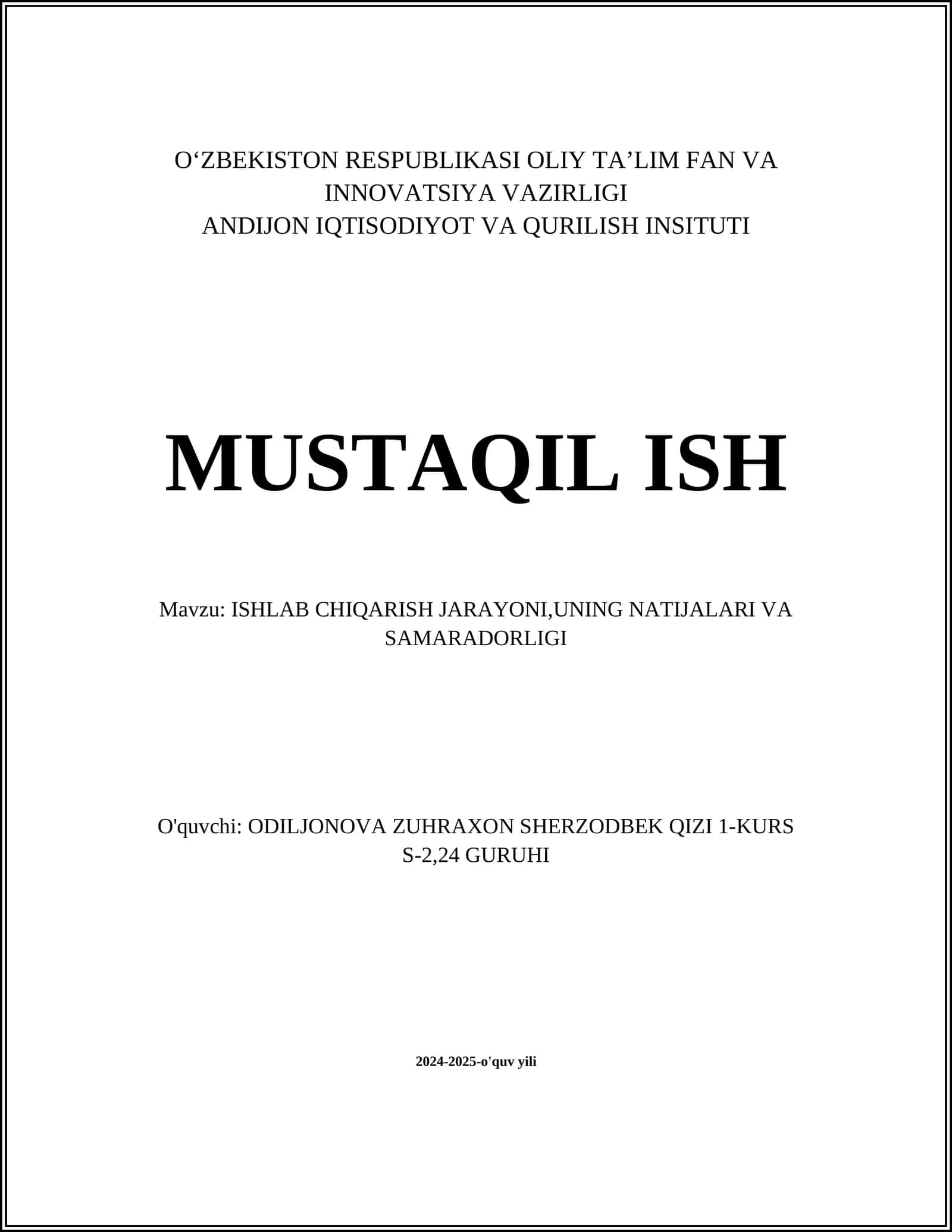 ISHLAB CHIQARISH JARAYONIDA ISHLATILADIGAN RESURSLAR 1