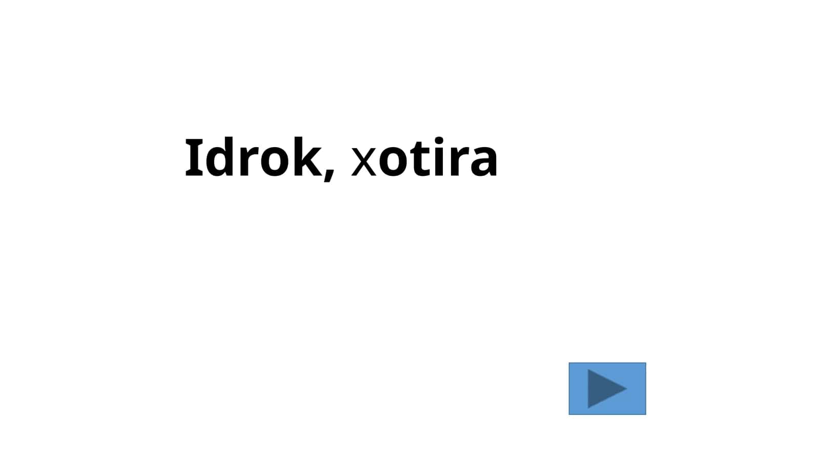 Idrok 1