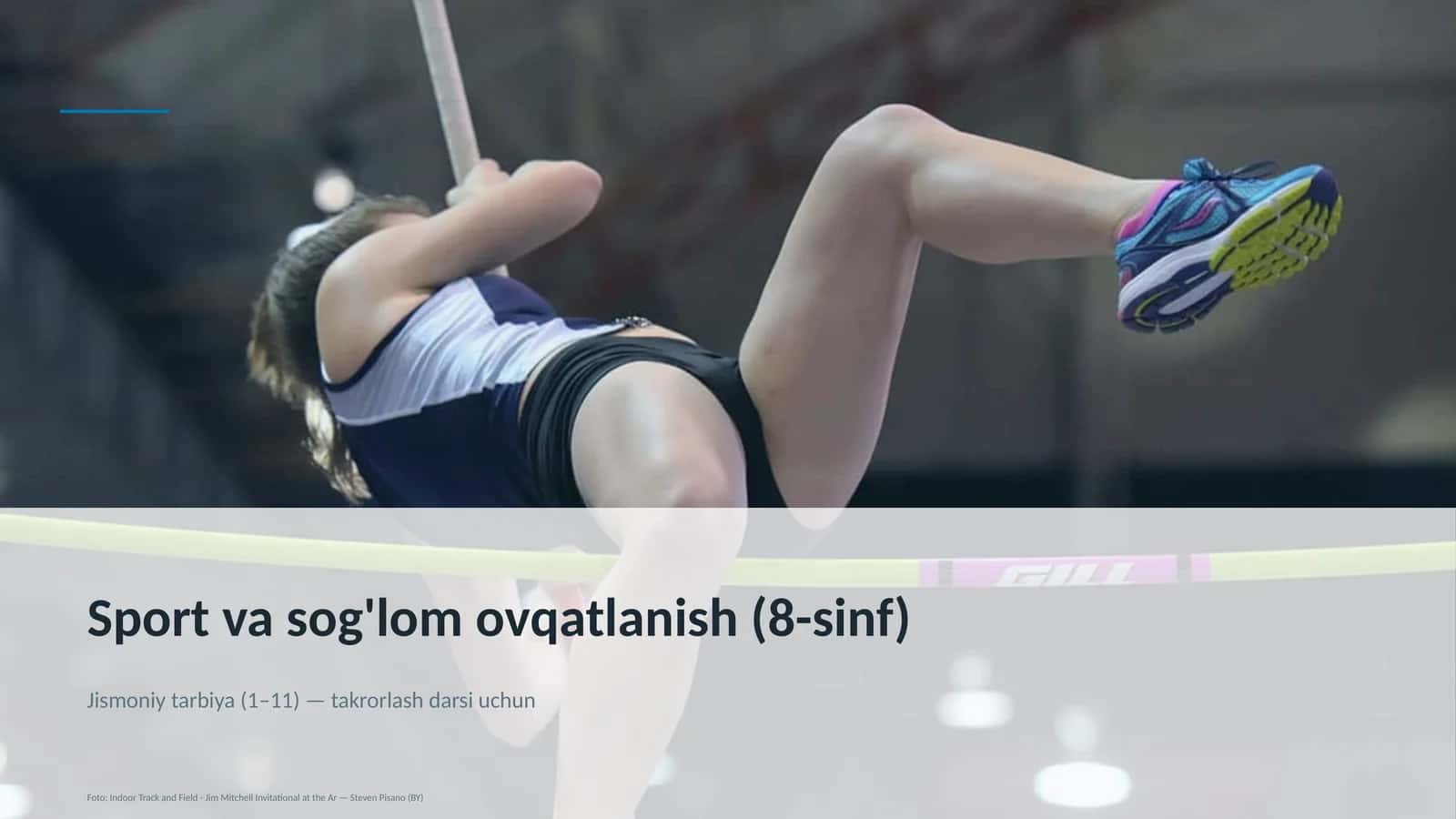 Sport va sog'lom ovqatlanish (8-sinf) 1