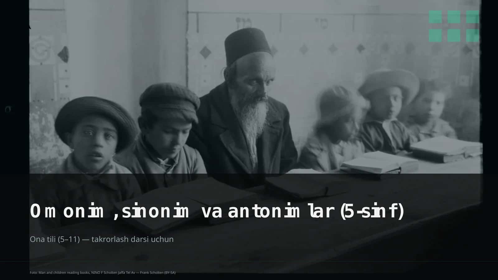 Omonim, sinonim va antonimlar (5-sinf) 1