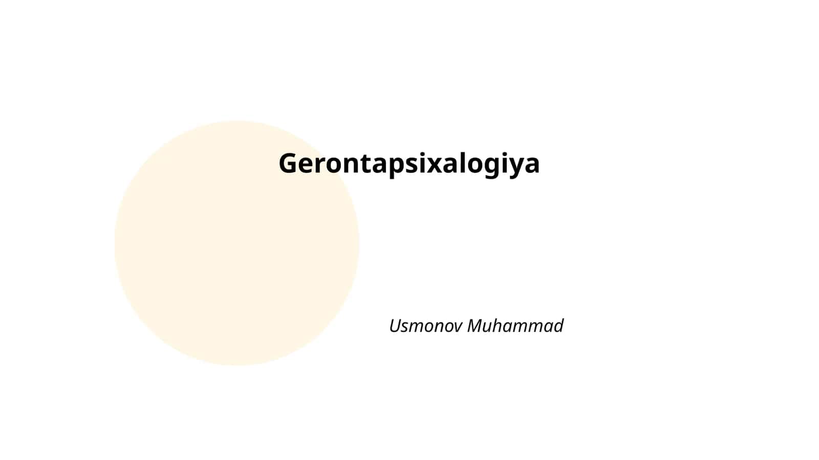 Gerontapsixalogiya 1