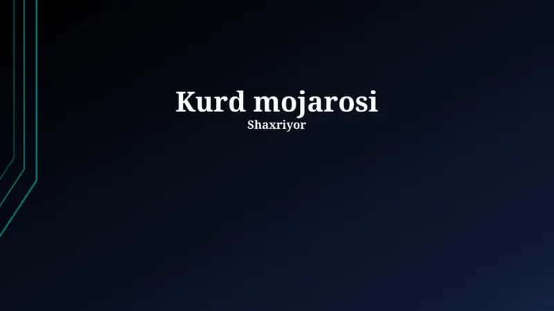 Kurd mojarosi 1