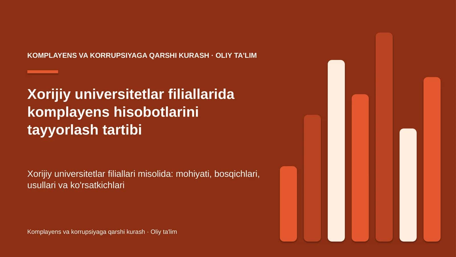 xorijiy universitetlar filiallarida komplayens hisobotlarini tayyorlash tartibi 8937 1