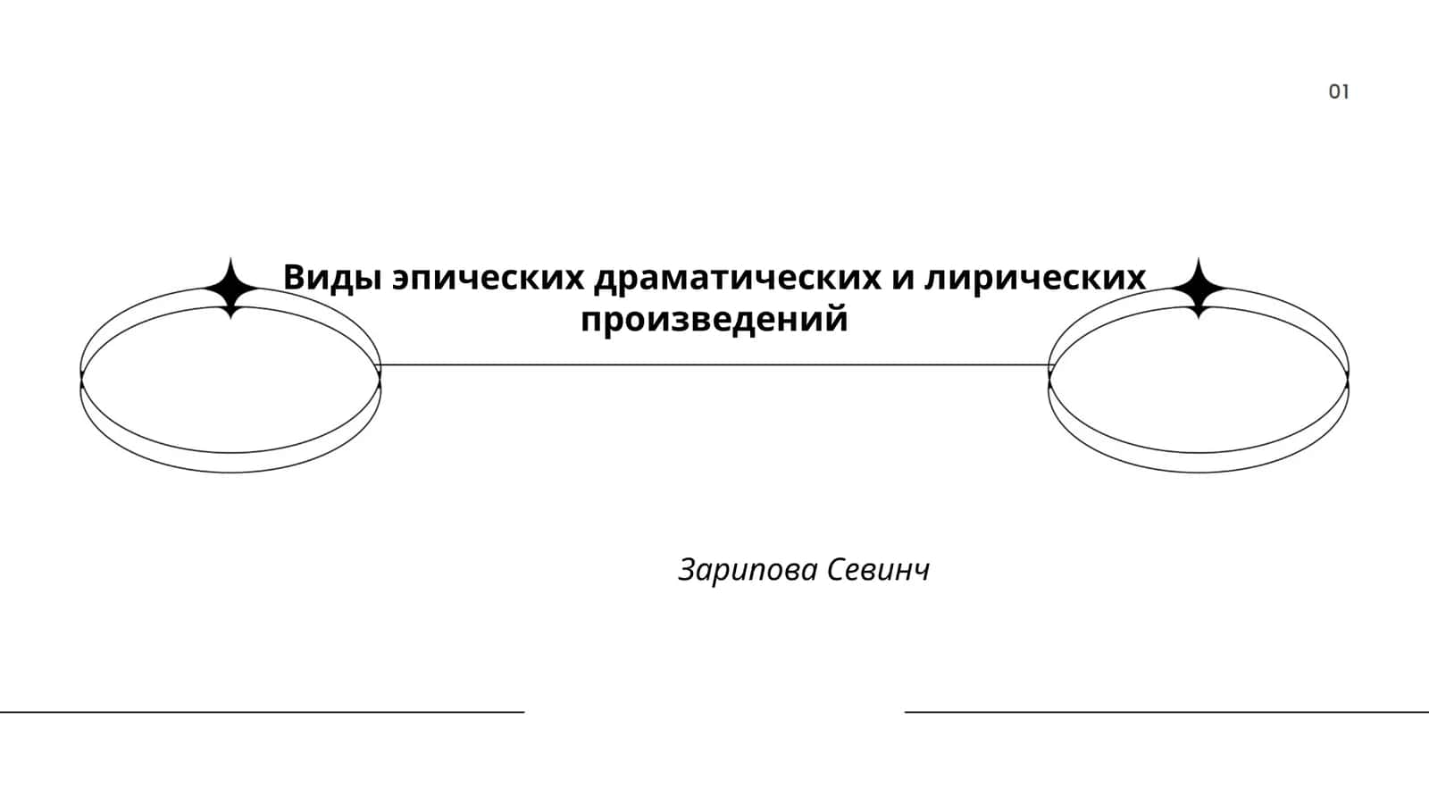 Виды эпических драматических и лирических произведений Зарипова Севинч 1
