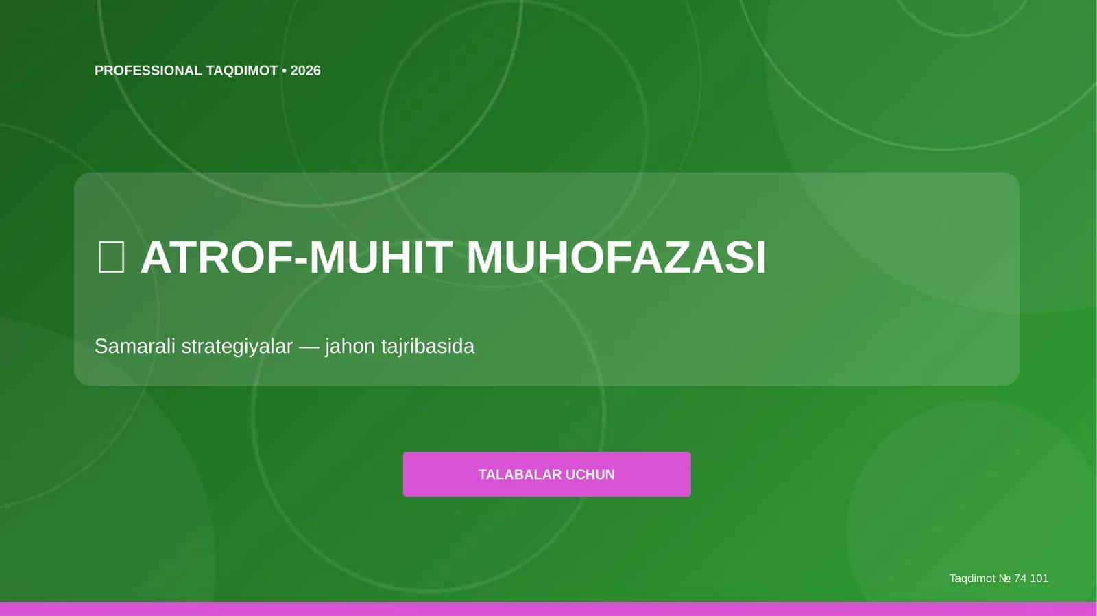 ATROF-MUHIT MUHOFAZASI 1