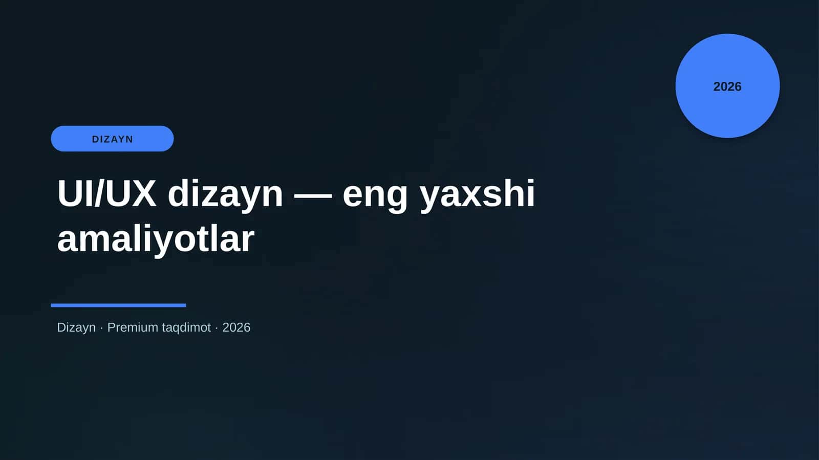 UI/UX dizayn — eng yaxshi amaliyotlar 1