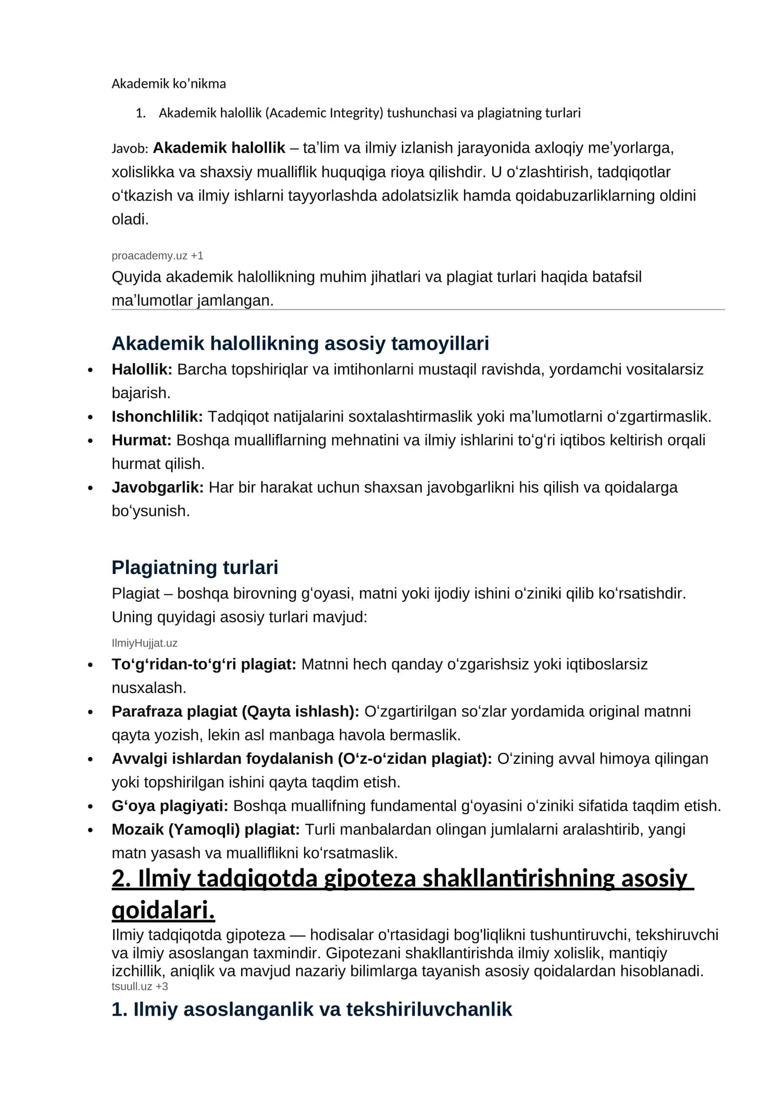 Akademik ko’nikma 1