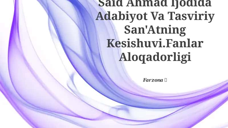 Adabiyot Va Tasviriy San'atning Kesishuvi 1