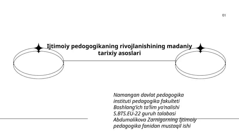 Ijtimoiy pedogogikaning rivojlanishining madaniy tarixiy asoslari 1