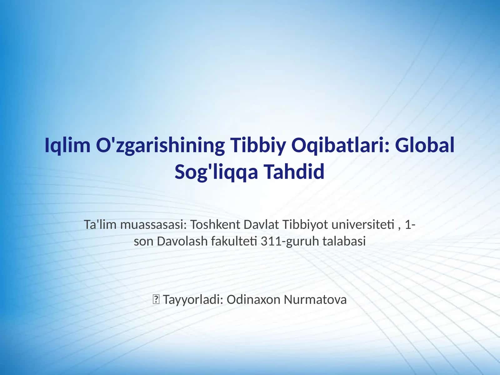 Iqlim O'zgarishining Tibbiy Oqibatlari: Global Sog'liqqa Tahdid 1