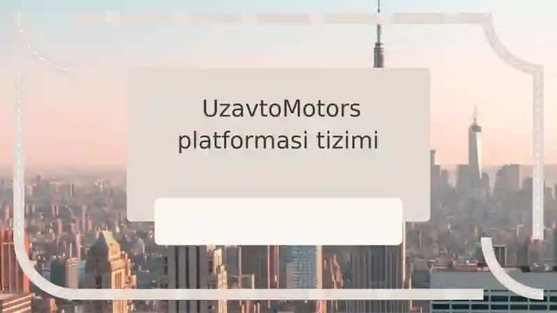 UzavtoMotors platformasi