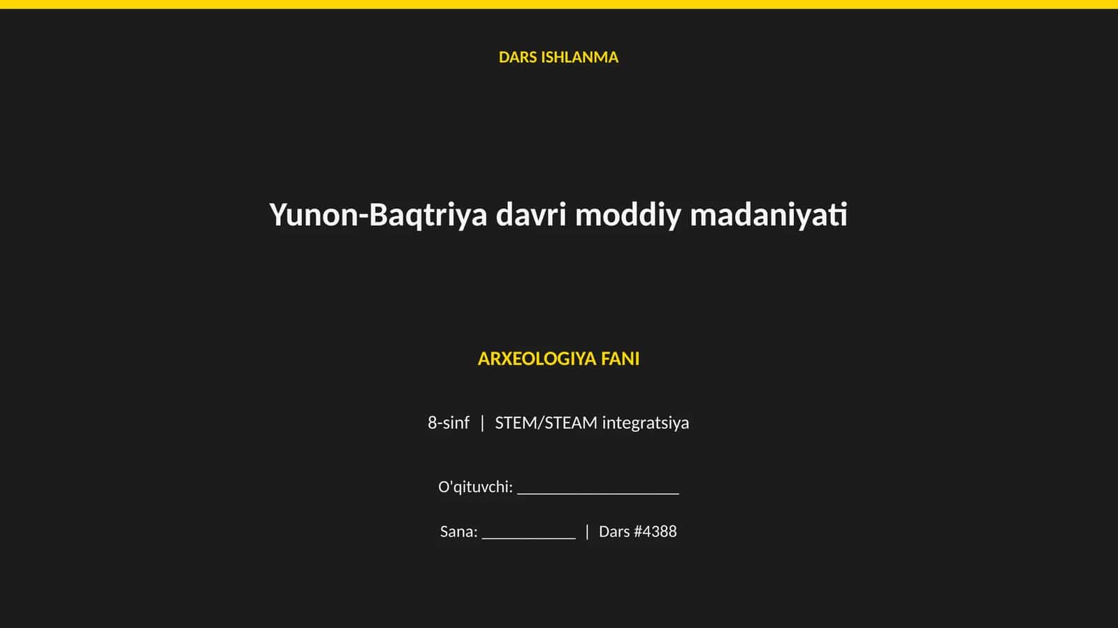 Yunon-Baqtriya davri moddiy madaniyati 1