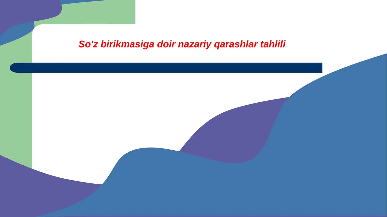 So'z birikmasiga doir nazariy qarashlar tahlili 1