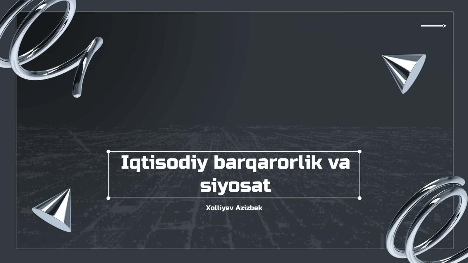 Iqtisodiy Barqarorlik Tushunchasi 1