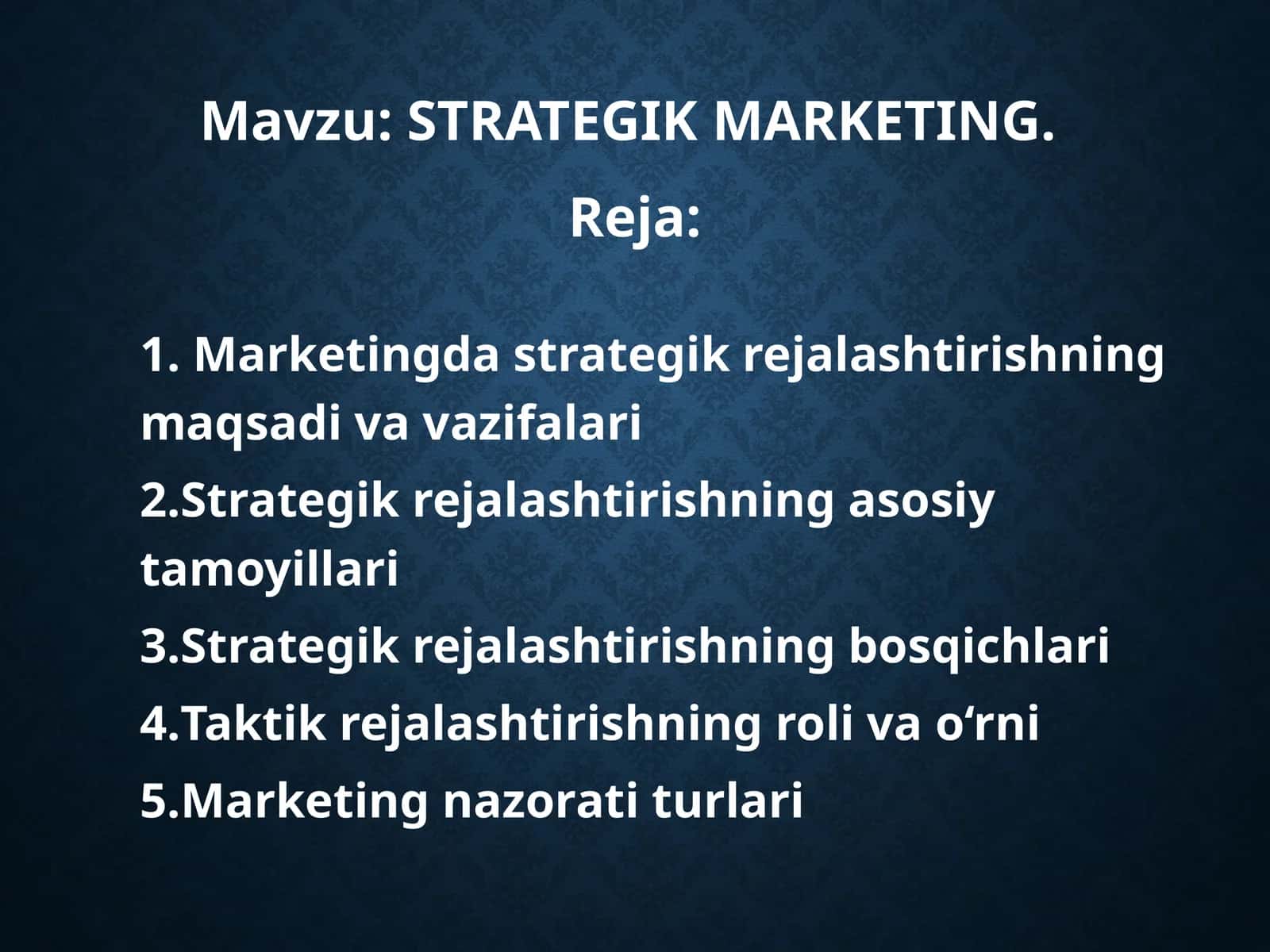 STRATEGIK MARKETING 1