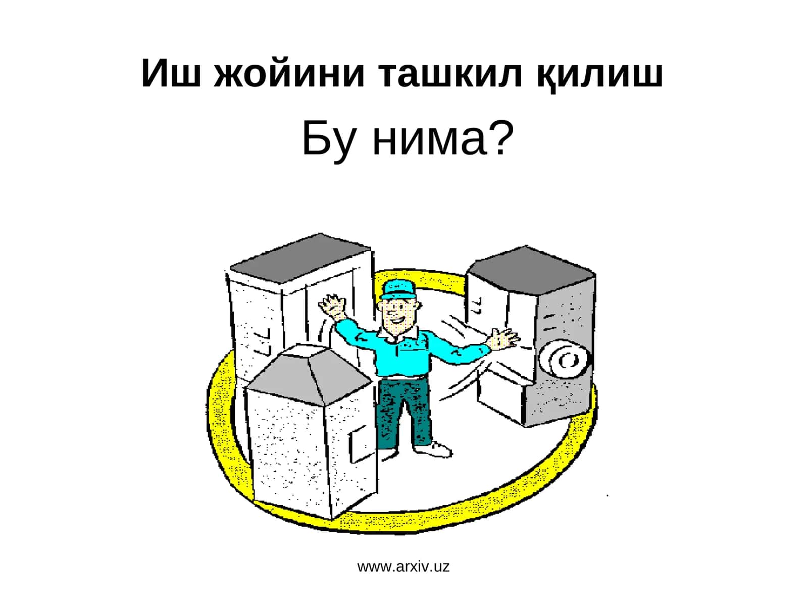 Иш жойини ташкил қилиш 1