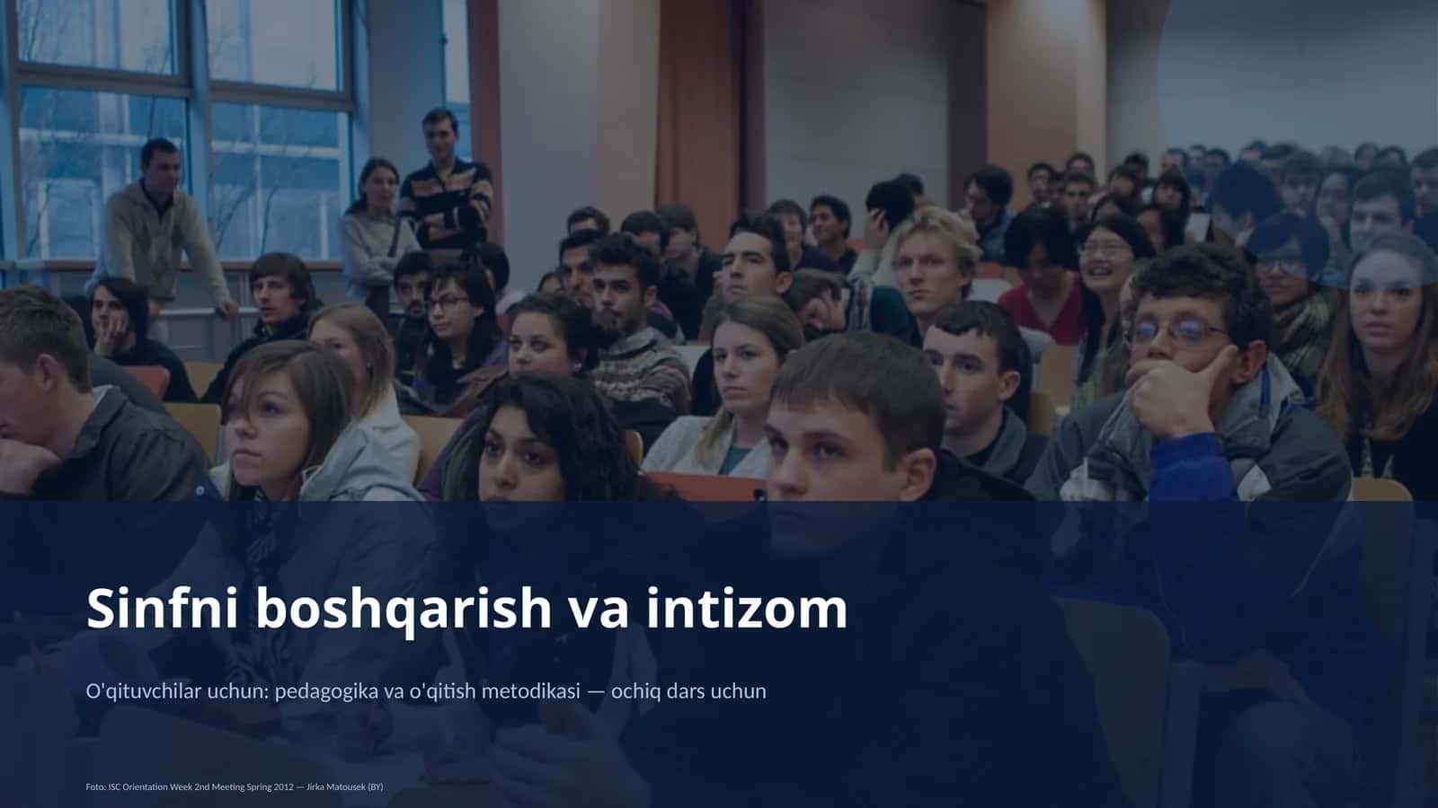 Sinfni boshqarish va intizom 1