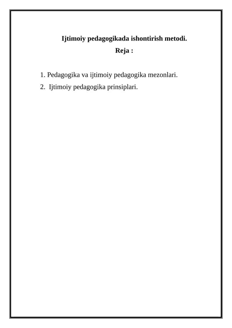 Ijtimoiy pedagogikada ishontirish metodi 1