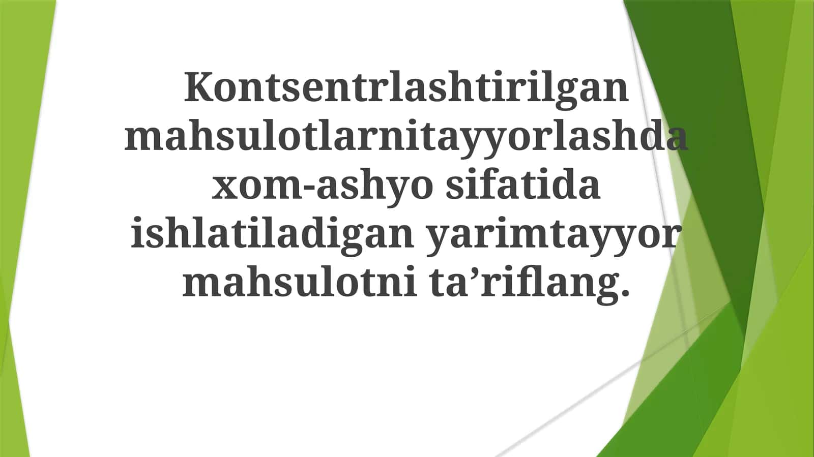 Yarimtayyor mahsulotlar 1