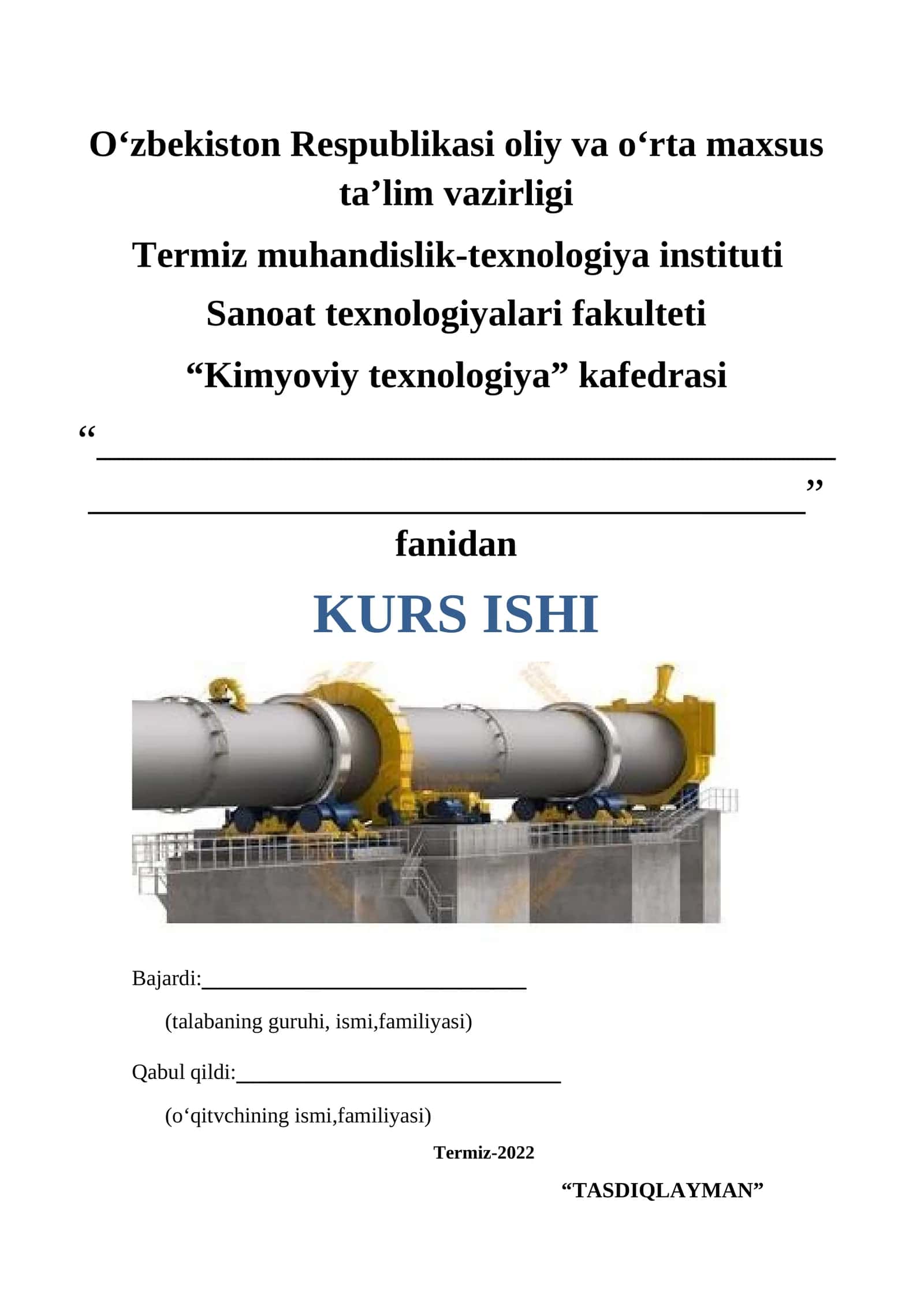 Donador materiallarni ko’pchitishda ishlatiladigan aylanma pechlar 1