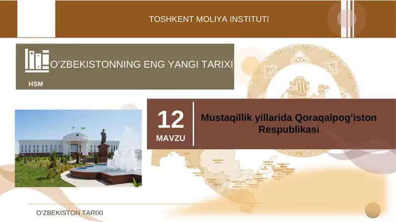 Mustaqillik yillarida Qoraqalpog‘iston Respublikasi 1