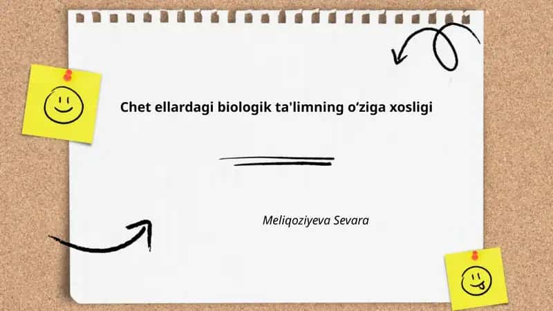 Chet ellardagi biologik ta'limning oʻziga xosligi 1