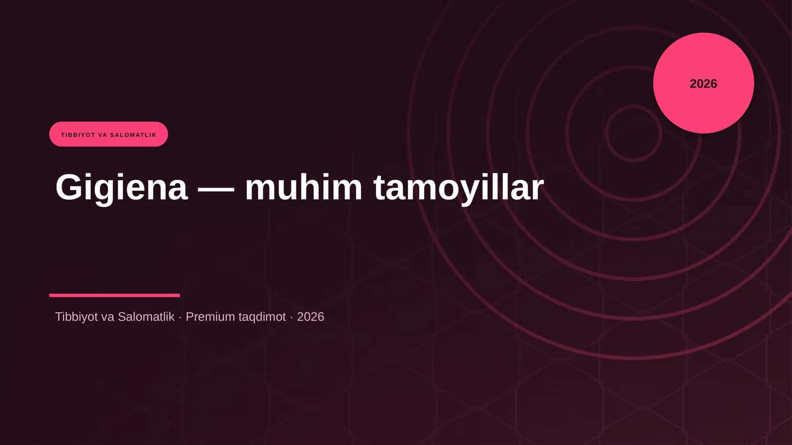 Gigiena — muhim tamoyillar 1