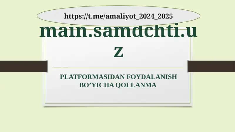 AMALIYOT DASTURLARI 1