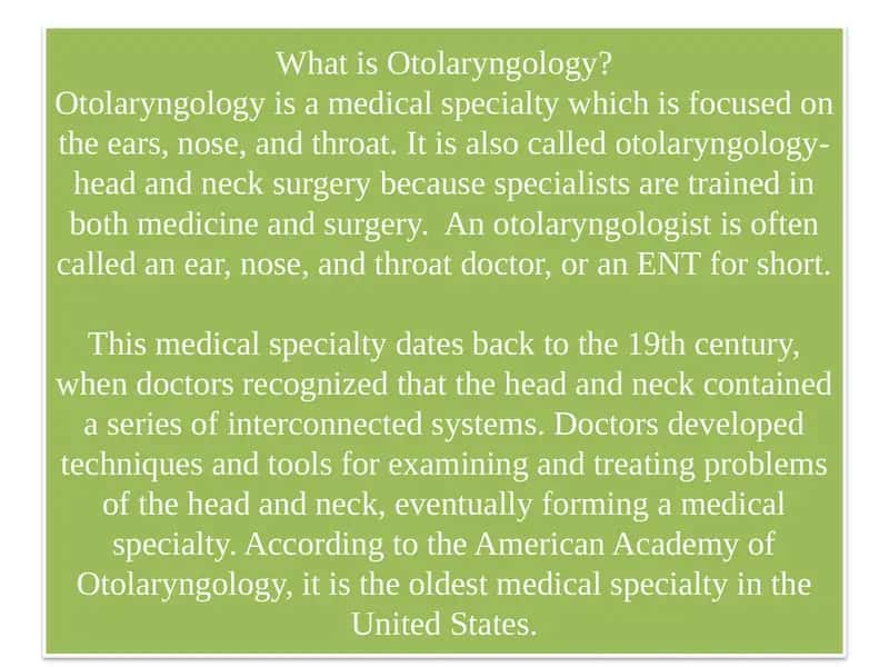 Otolaryngology 1