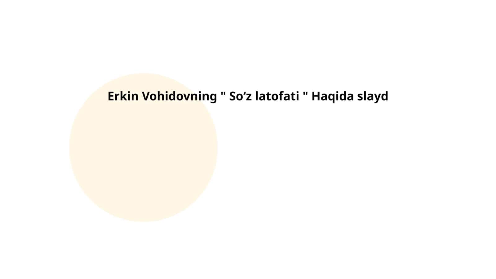 Soʻz latofati 1