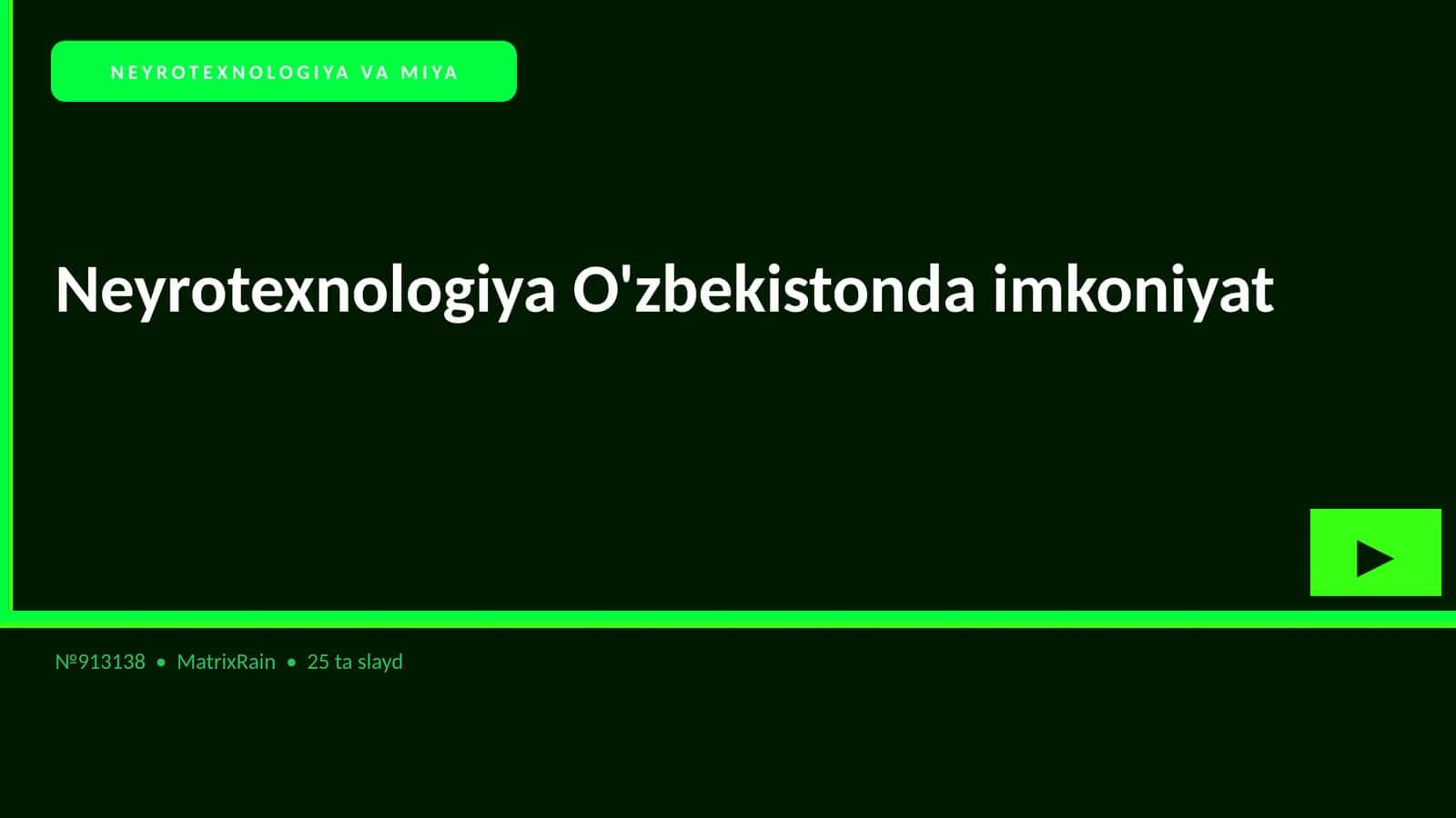 NEYROTEXNOLOGIYA VA MIYA 1