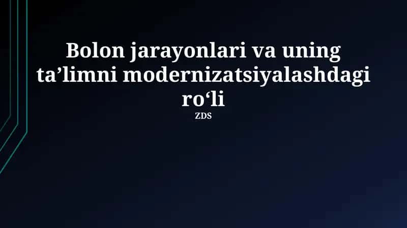 Bolonya jarayonlari va uning taʼlimni modernizatsiyalashdagi roʻli 1