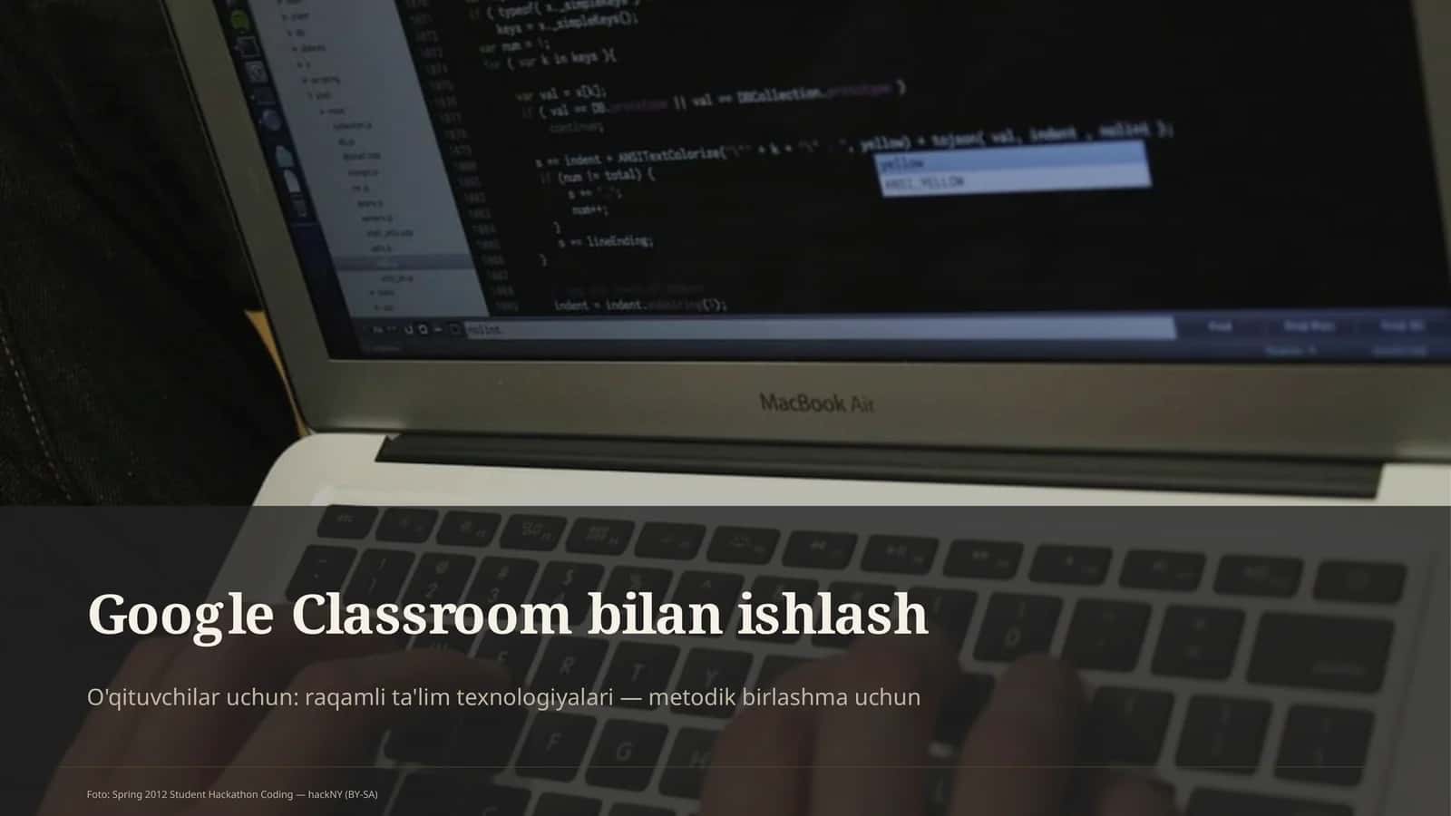 Google Classroom bilan ishlash 1