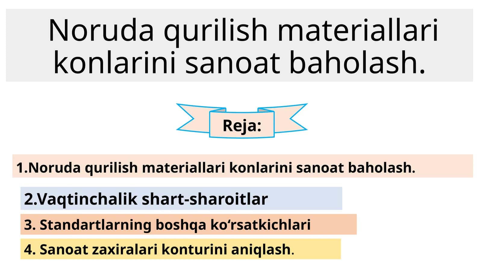 Noruda qurilish materiallari konlari sanoat baholash 1