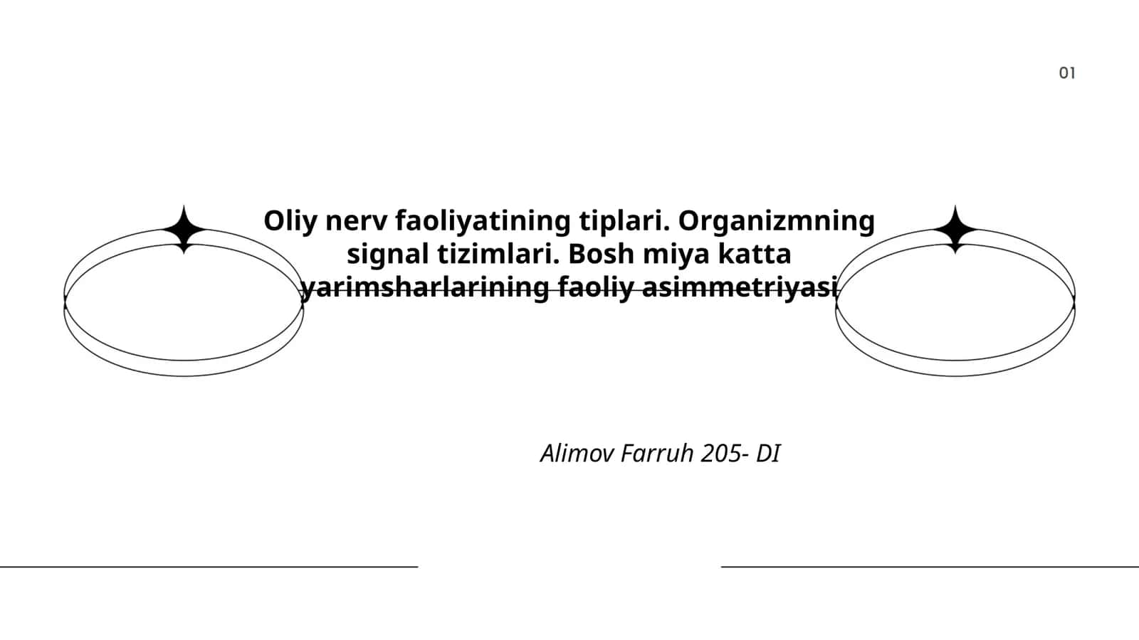 Oliy nerv faoliyatining tiplari va signal tizimlari 1