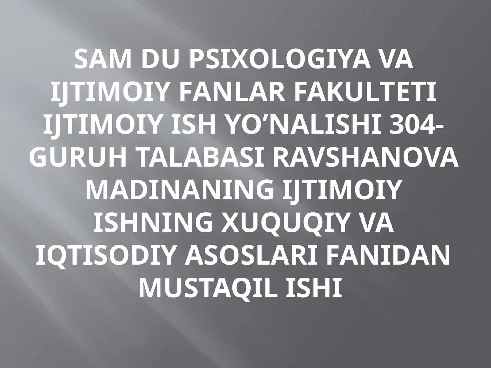 Ijtimoiy himoya bilan shug’ullanuvchi davlat organlari va ularning tasnifi 1