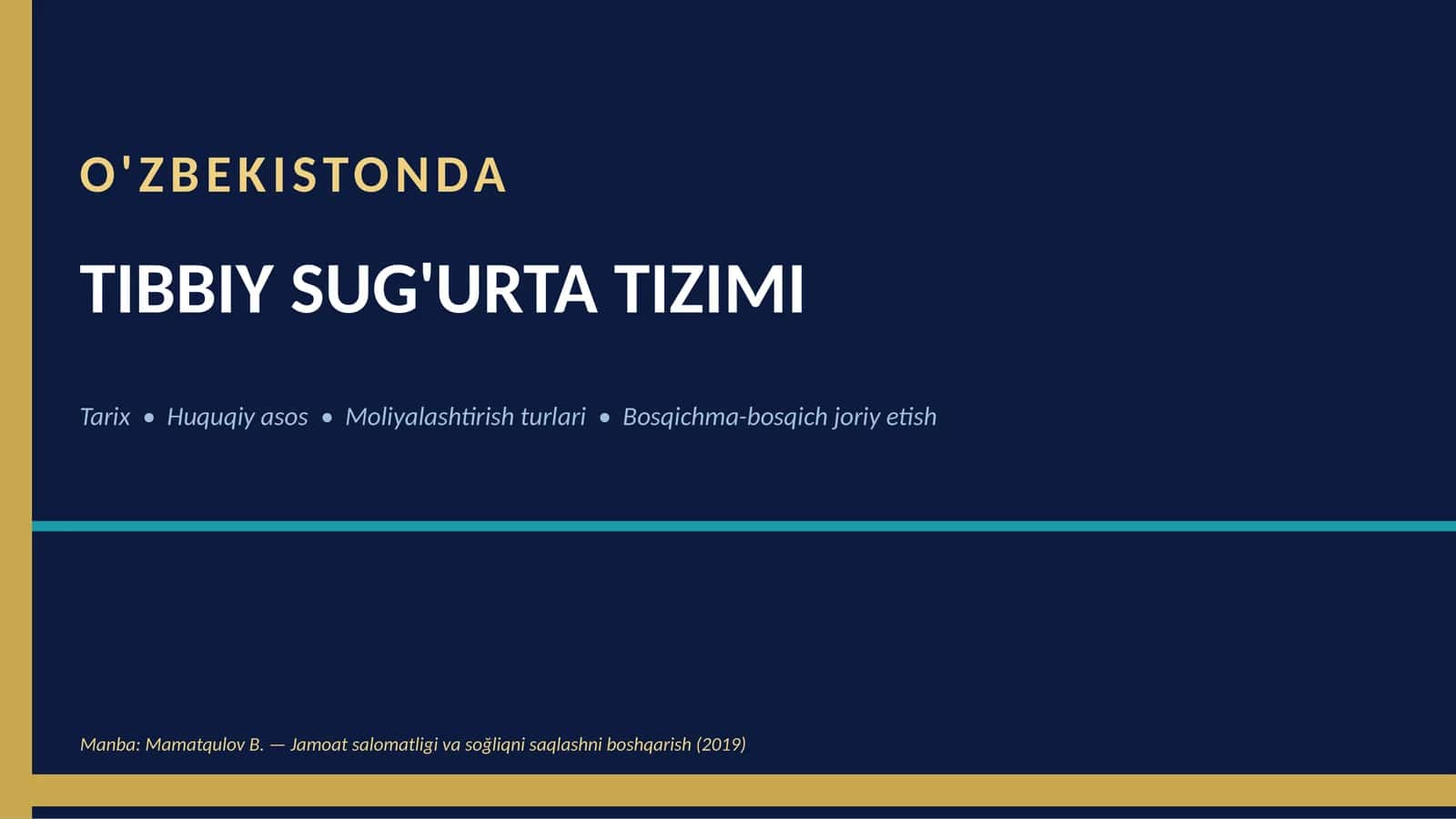 Tibbiy sug'urta tizimi 1