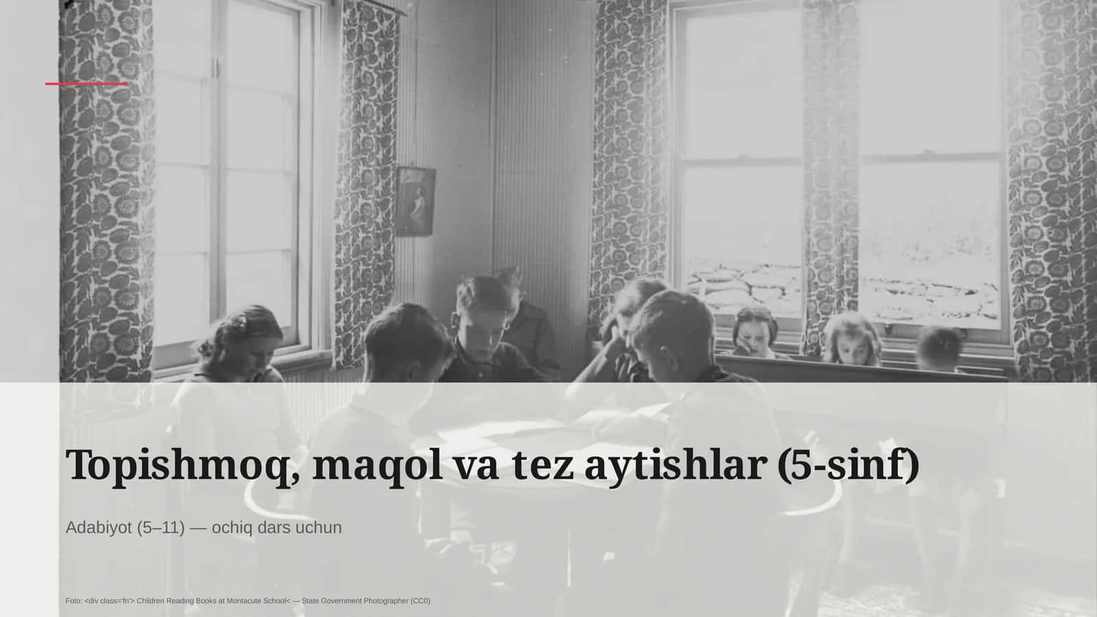 Topishmoq, maqol va tez aytishlar (5-sinf) 1