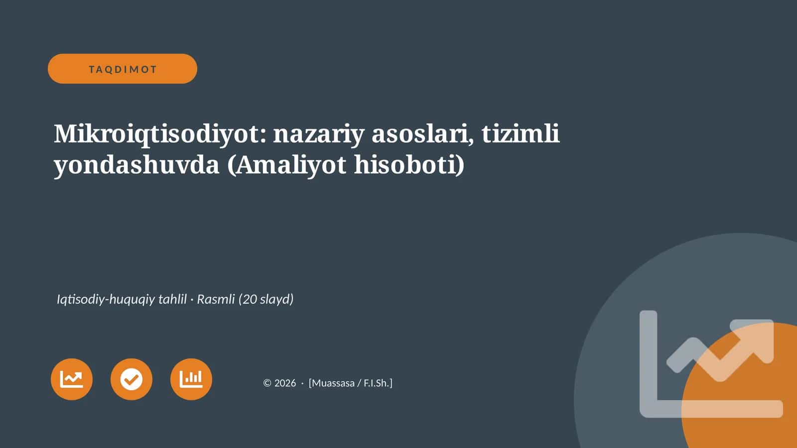 Mikroiqtisodiyot: nazariy asoslari, tizimli yondashuvda (Amaliyot hisoboti) 1