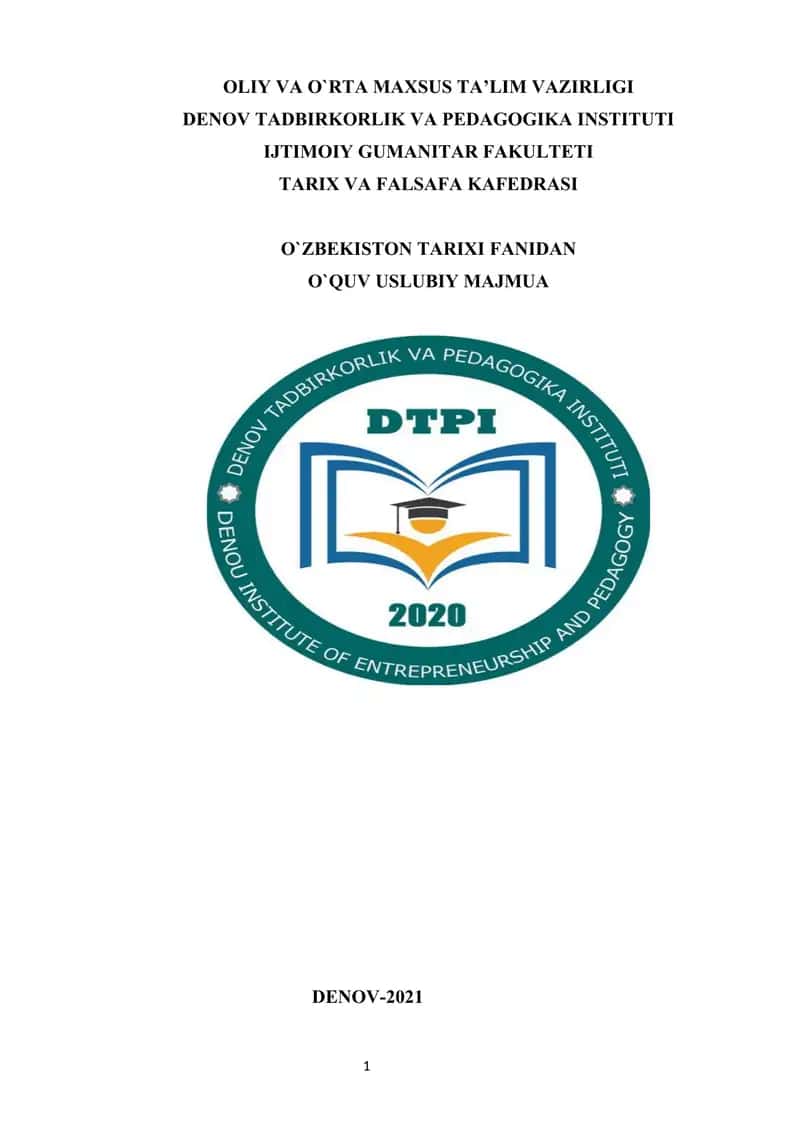 Tarix o‘qitish metodikasi 1