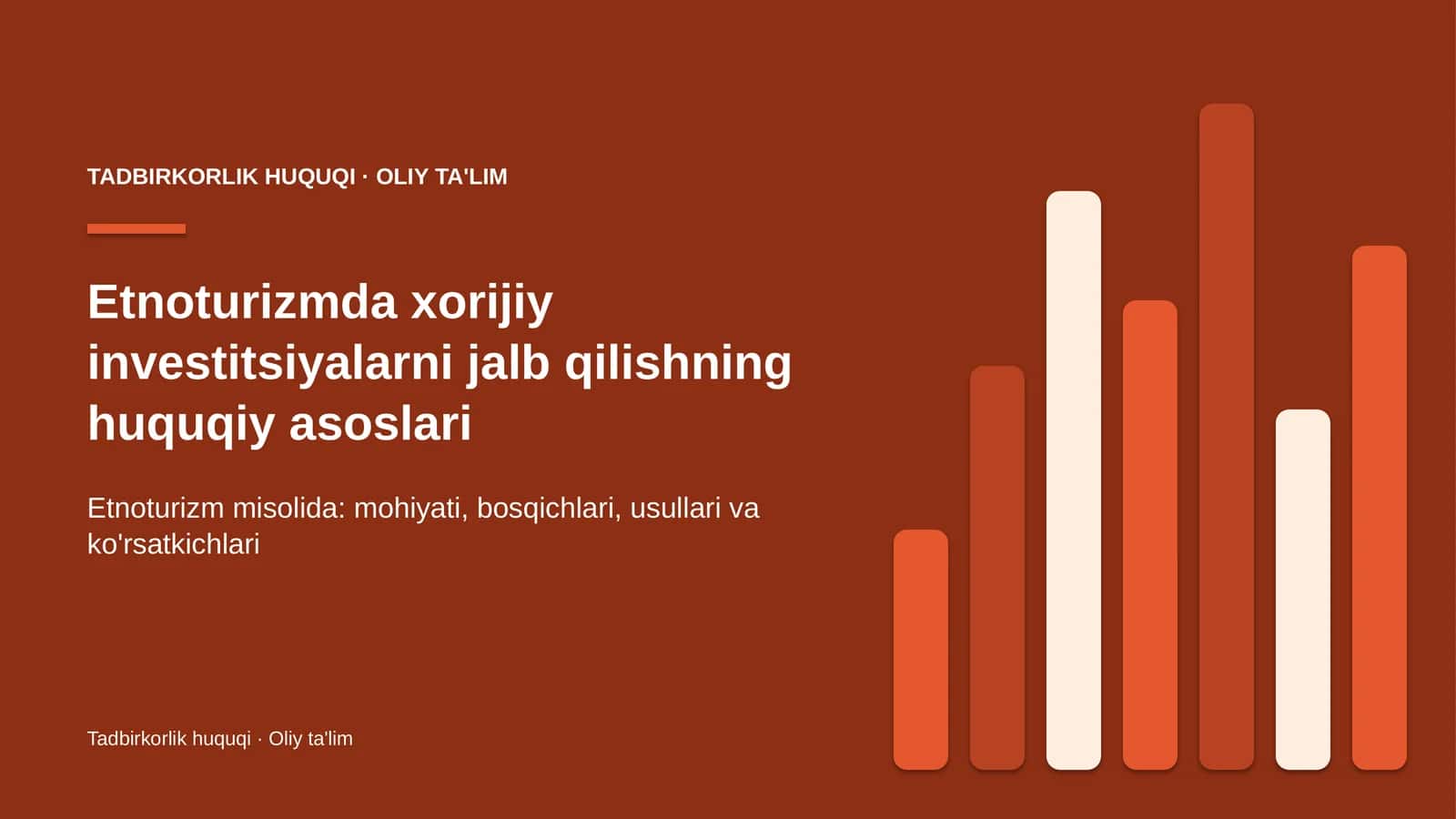 Etnoturizmda xorijiy investitsiyalarni jalb qilishning huquqiy asoslari 1