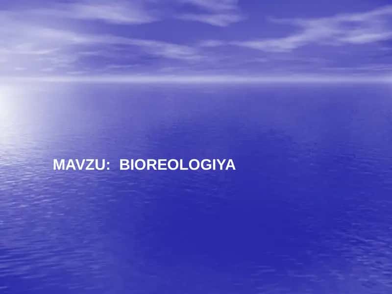 BIOREOLOGIYA 1