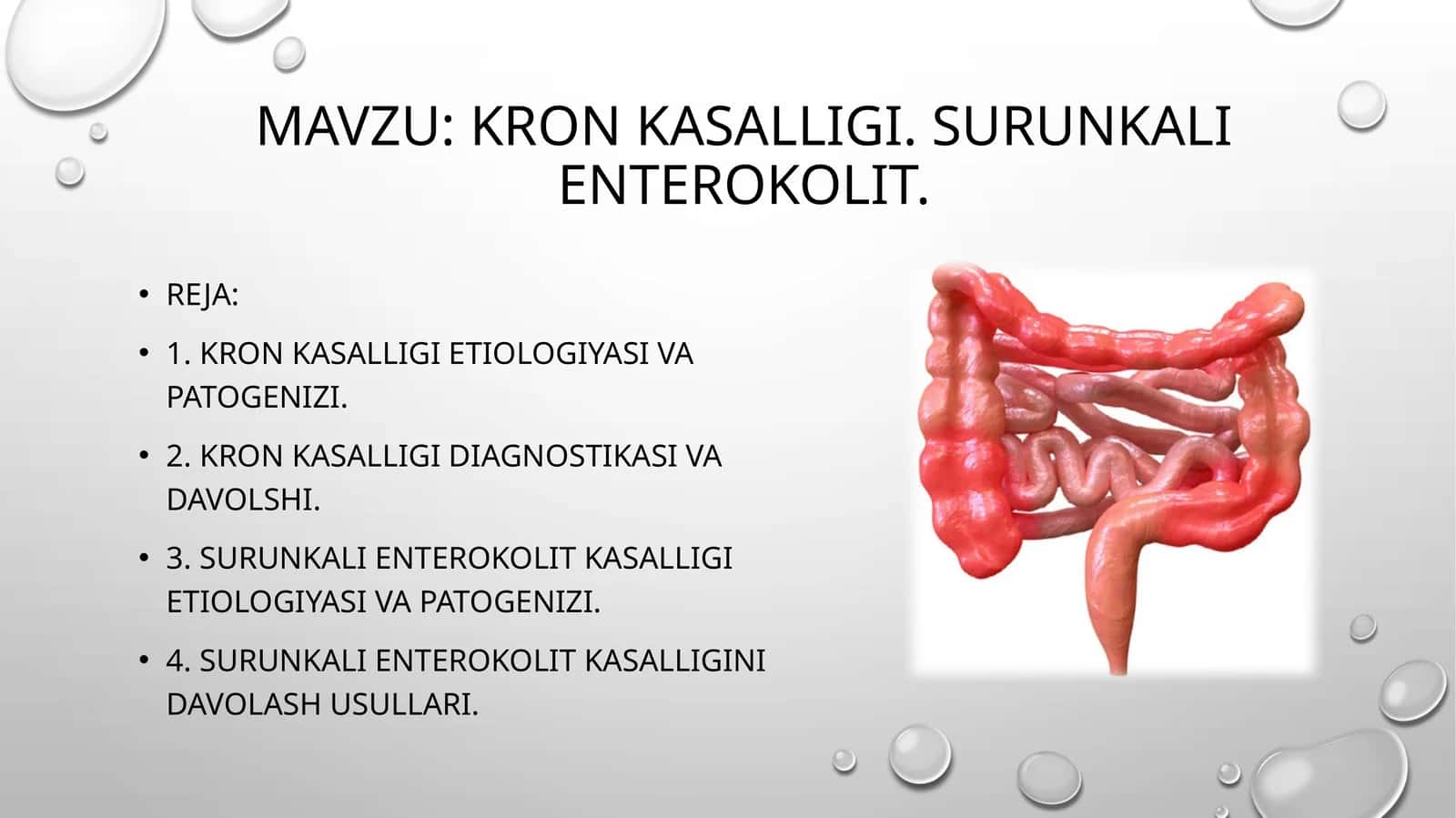 Kron kasalligi. Surunkali enterokolit 1