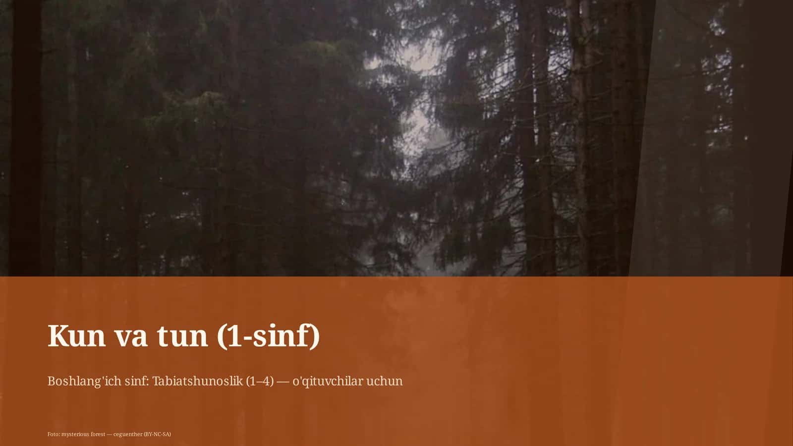 Kun va tun (1-sinf) 1