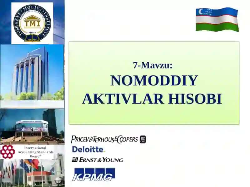 Номоддий активлар ҳисоби 1