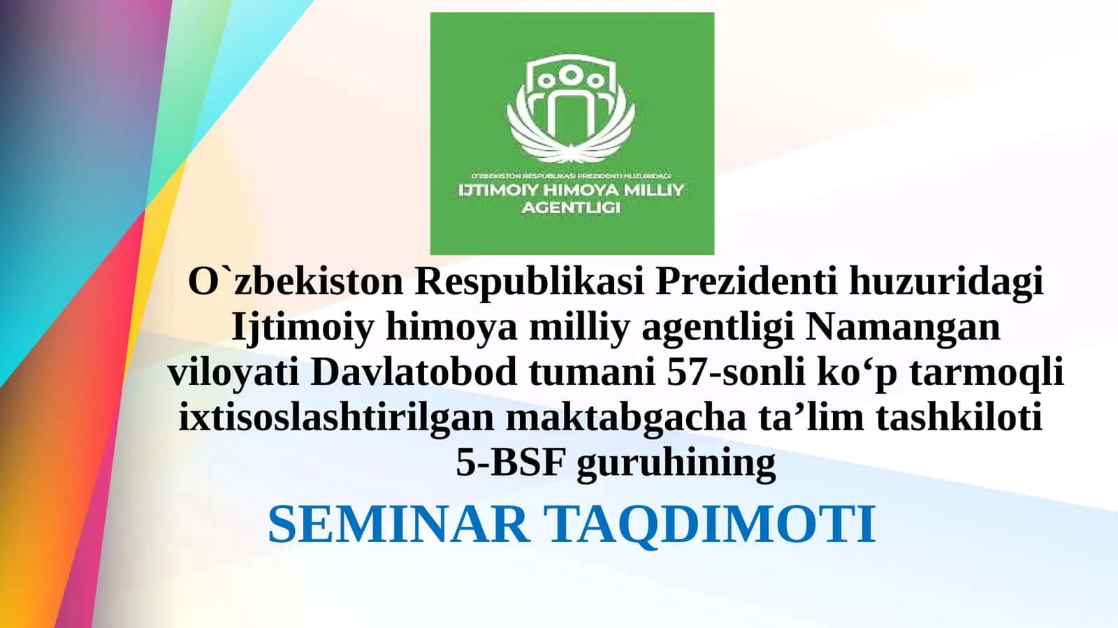 SEMINAR TAQDIMOTI 1