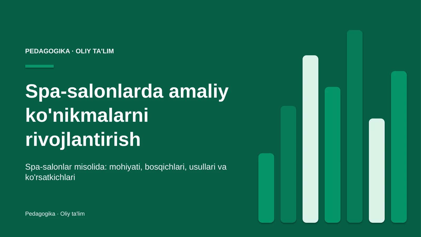 spa salonlarda amaliy ko'nikmalarni rivojlantirish 4925 1