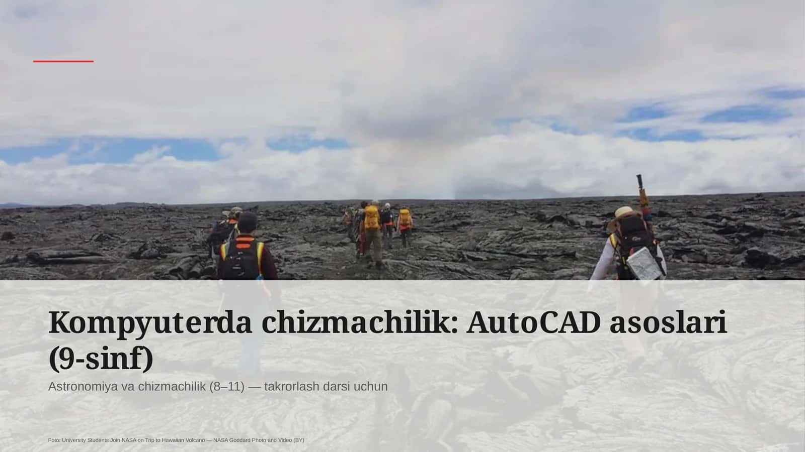 Kompyuterda chizmachilik: AutoCAD asoslari (9-sinf) 1